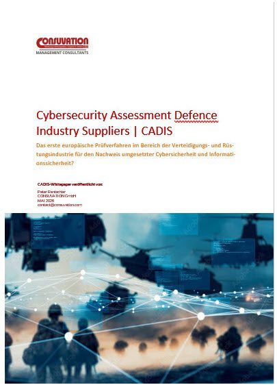 CADIS-Whitepaper Titelseite: Cybersecurity Assessment Defence Industry Suppliers | CADIS – CONSUVATION GmbH